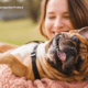 Companion Protect pet insurance review featuring a woman cuddling a French Bulldog